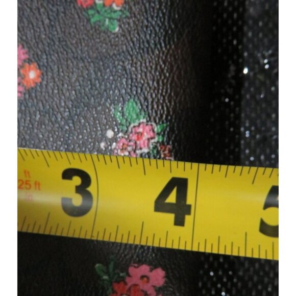 Coach Signature Floral Print Zip Around Accordion Wallet Durable Coated Canvas - Picture 9 of 9